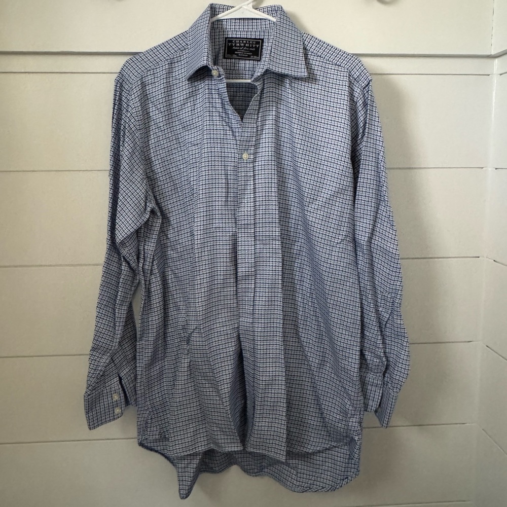 Charles Tyrwhitt Blue Casual Button Down Shirt, Men’s 15.5 / 33in